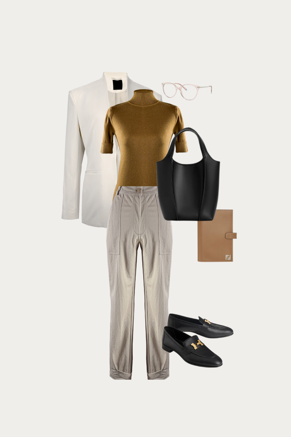 Neutral office outfit