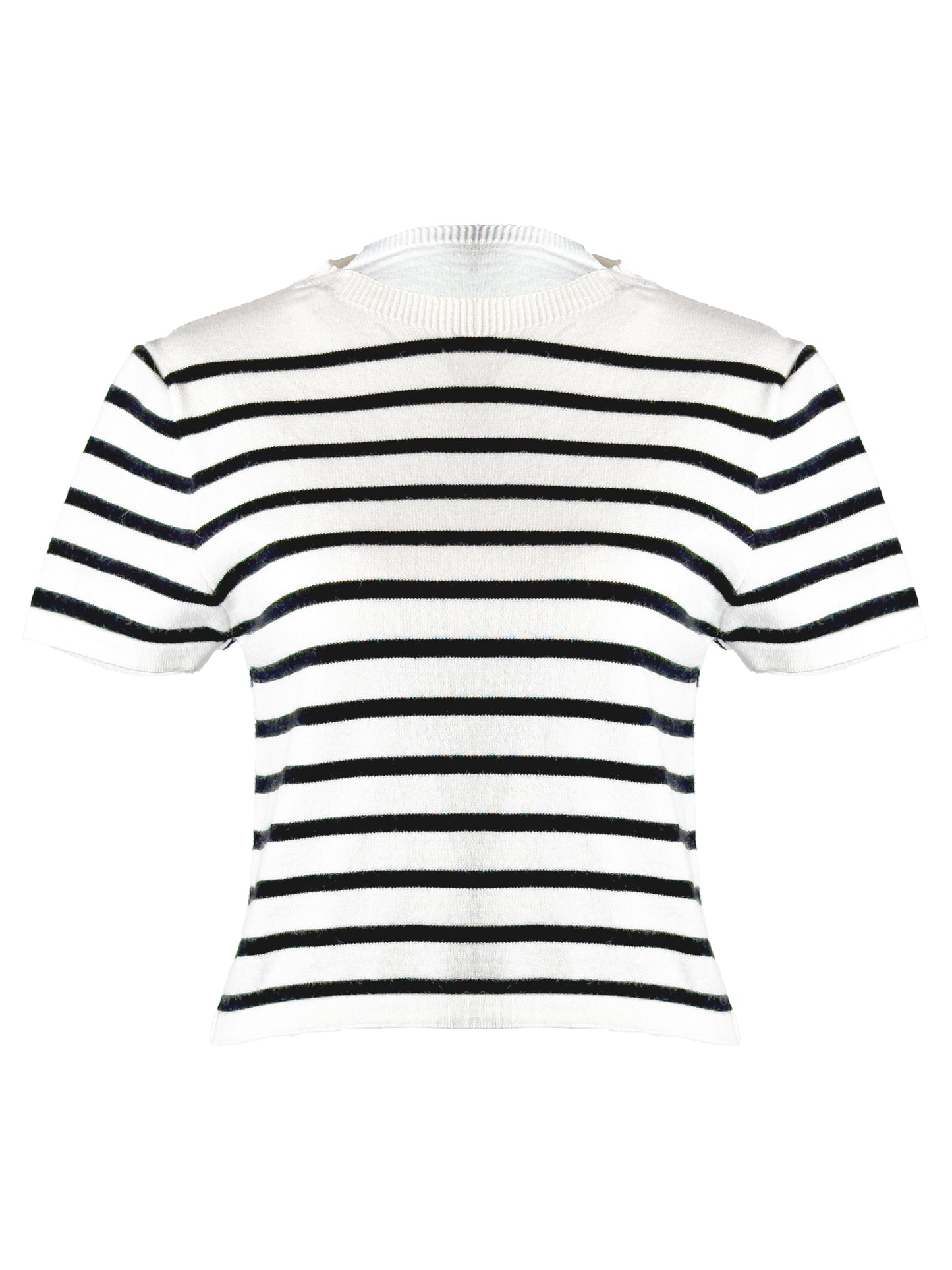 Knitted Stripe T-Shirt