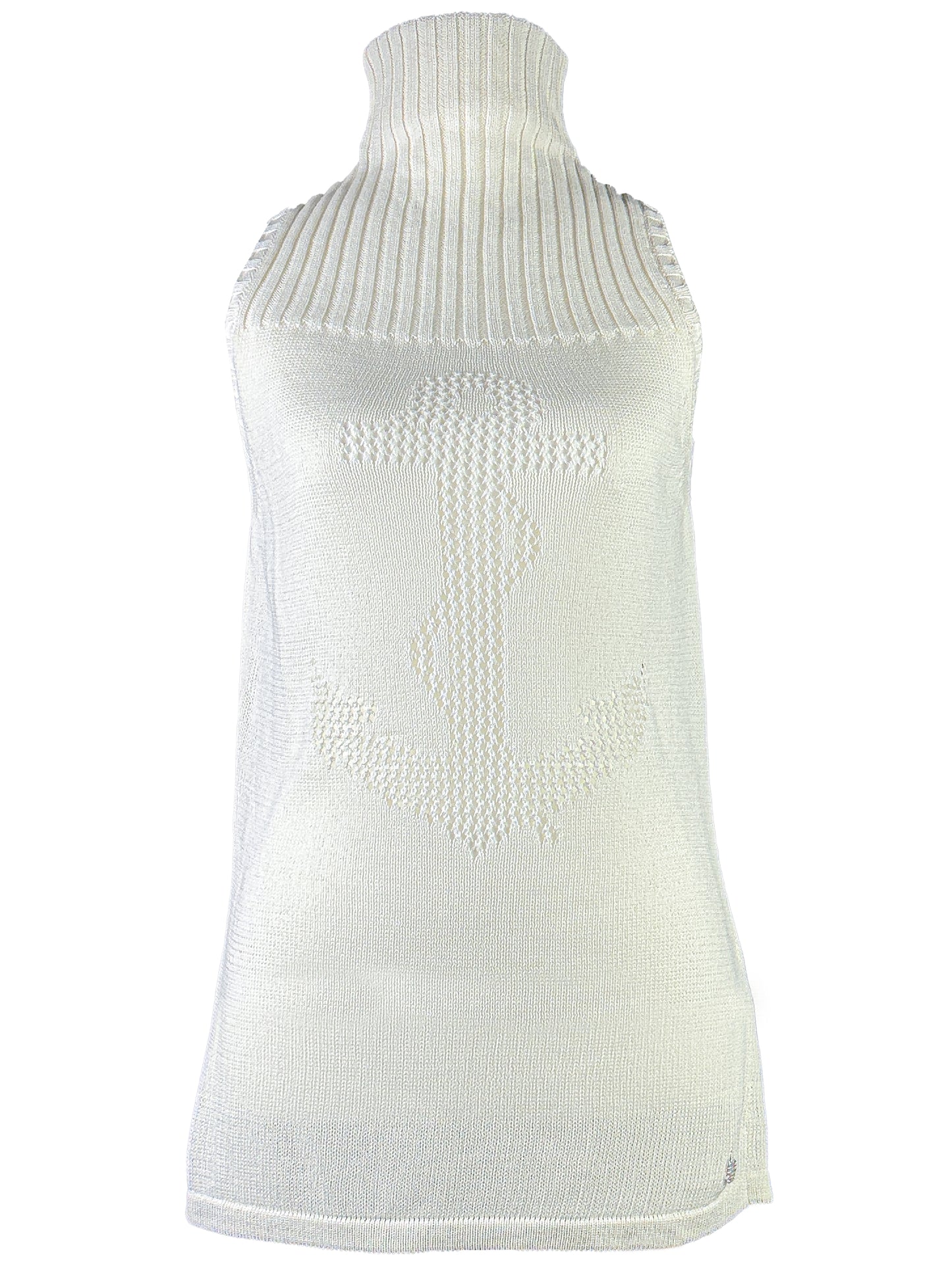 Knitted Sleeveless Turtleneck