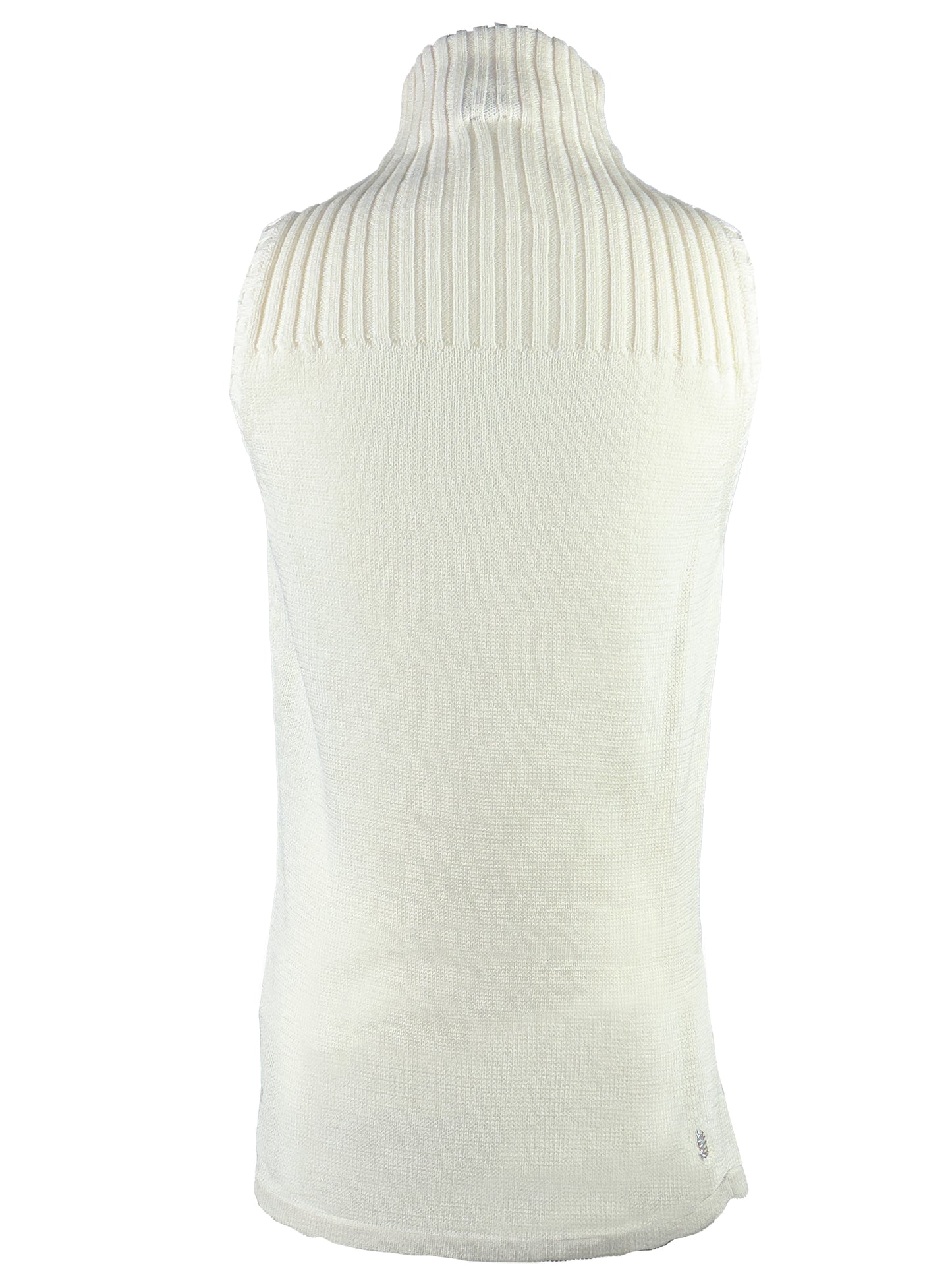 Knitted Sleeveless Turtleneck