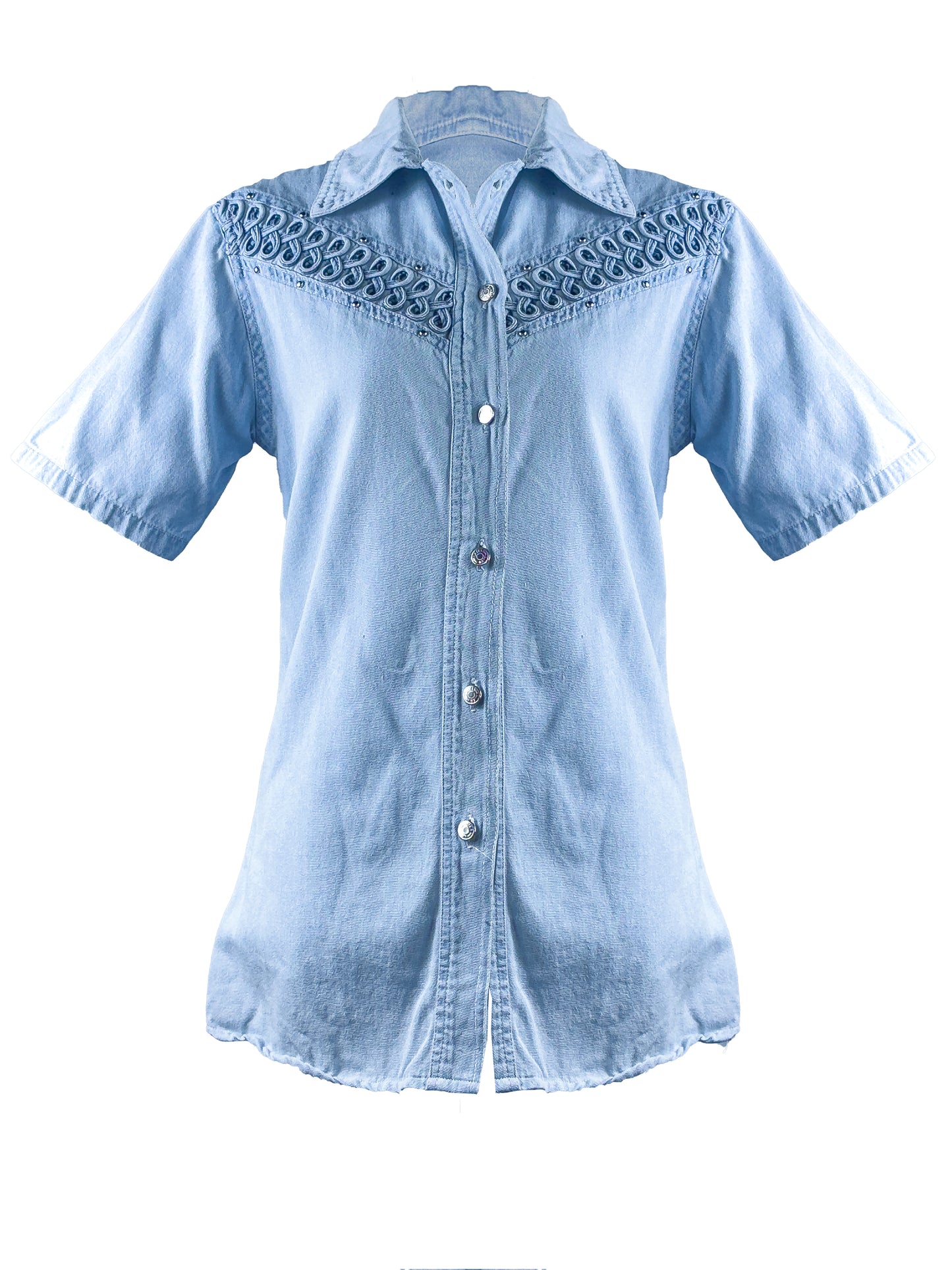 Denim Shirt Short Sleeve