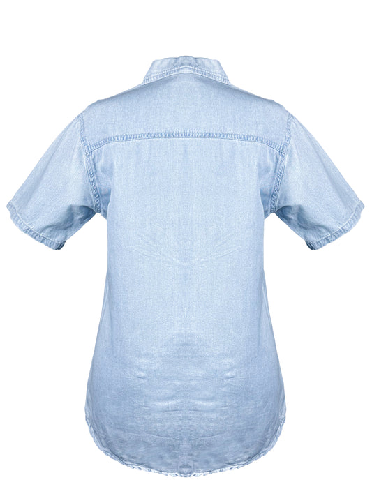 Denim Shirt Short Sleeve